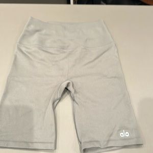 Sage green Alo shorts
